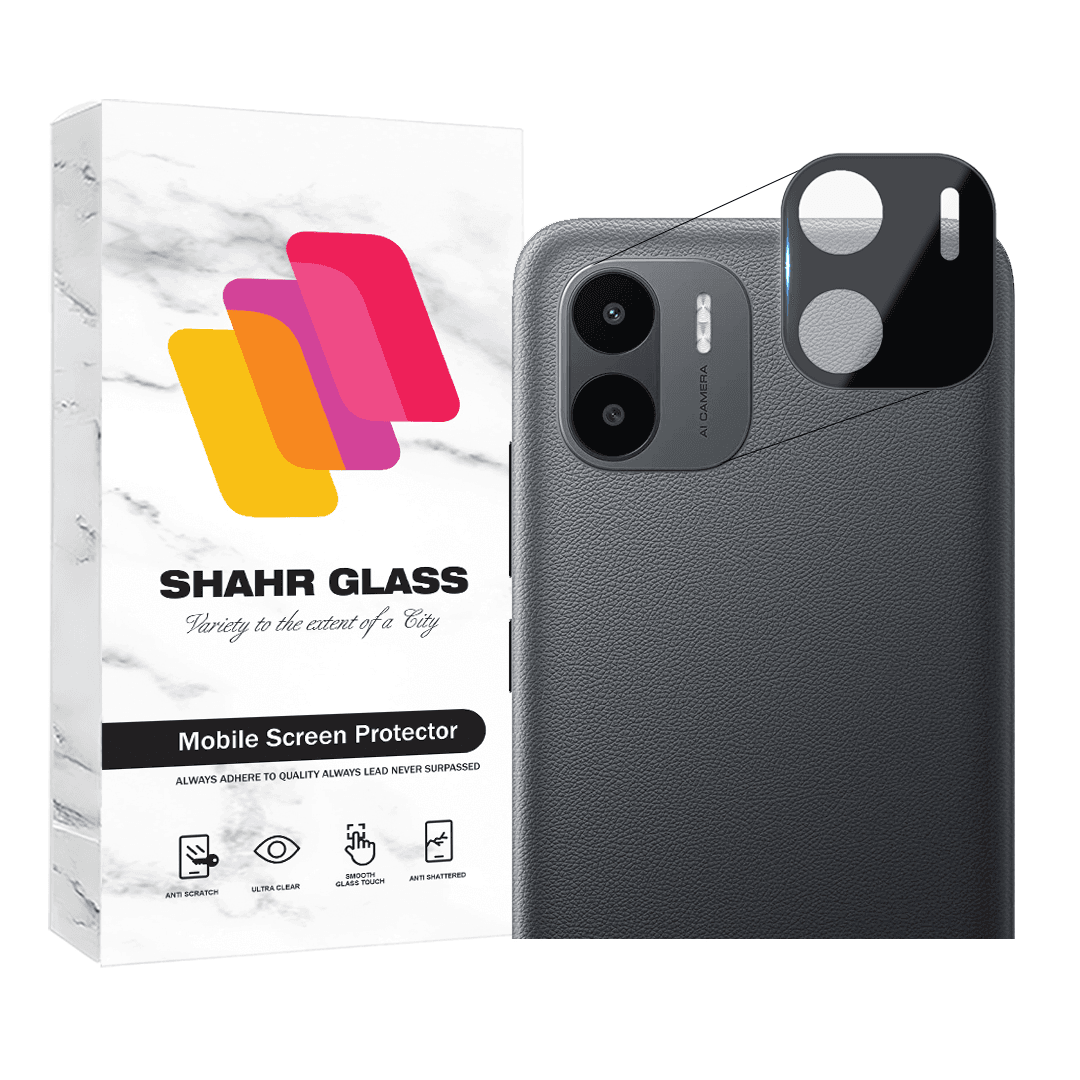 محافظ لنز دوربین گوشی شیائومی Redmi A1 - A1 Plus - A2 - A2 Plus فول شهر گلس مدل LENSFSH