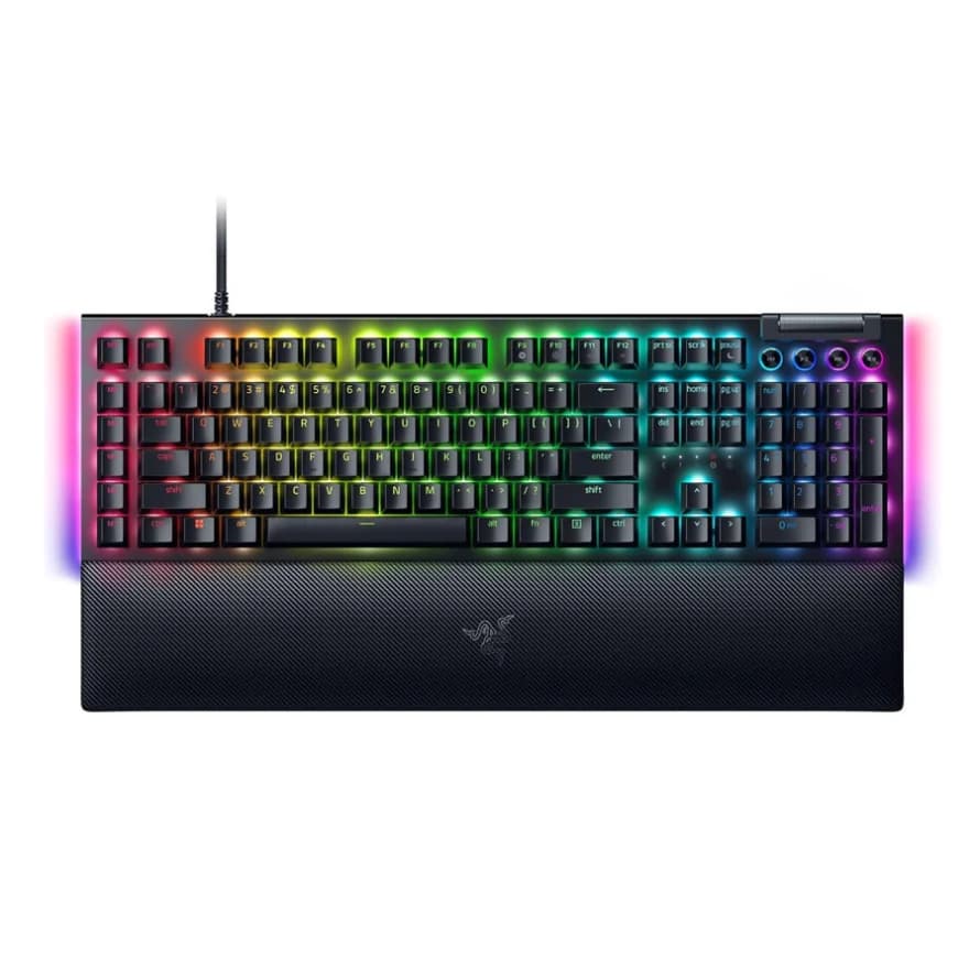 کیبورد باسیم گیمینگ مکانیکال ریزر BlackWidow V4 Green Switch