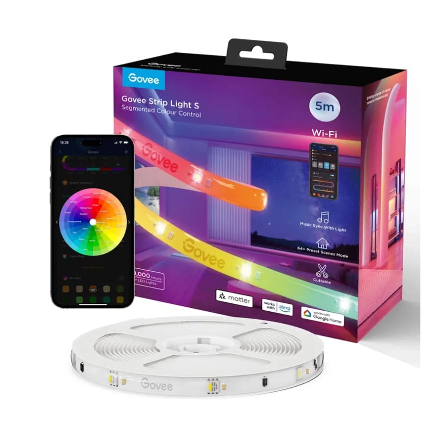 ریسه هوشمند گووی مدل RGBIC H612A طول 5 متر