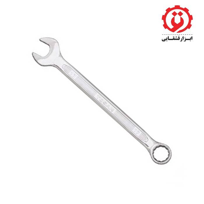 آچار یکسر تخت یکسر رینگ کوتاه سایز 17 توسن