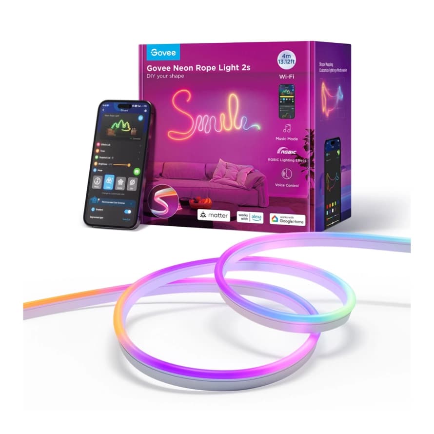 ریسه هوشمند گووی مدل Neon Rope Strip Light H61D4 طول 4 متر