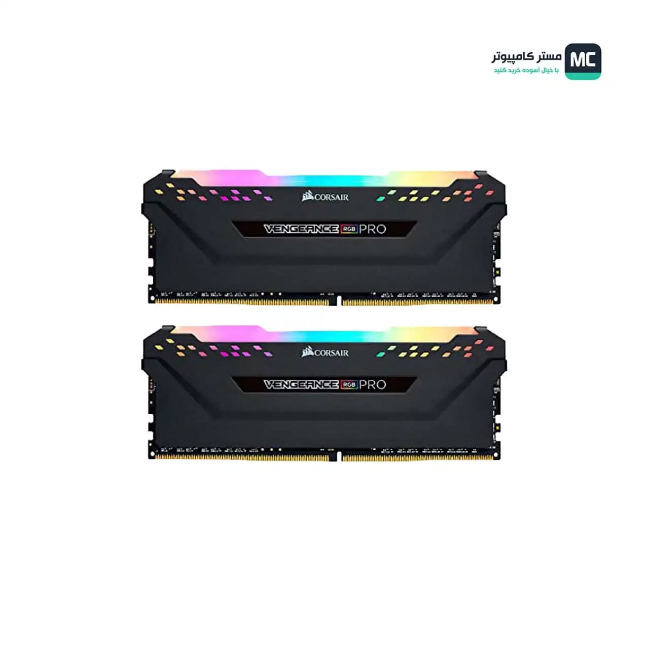 رم کورسیر VENGEANCE RGB PRO Black 32GB 16GBx2 3200MHz CL16