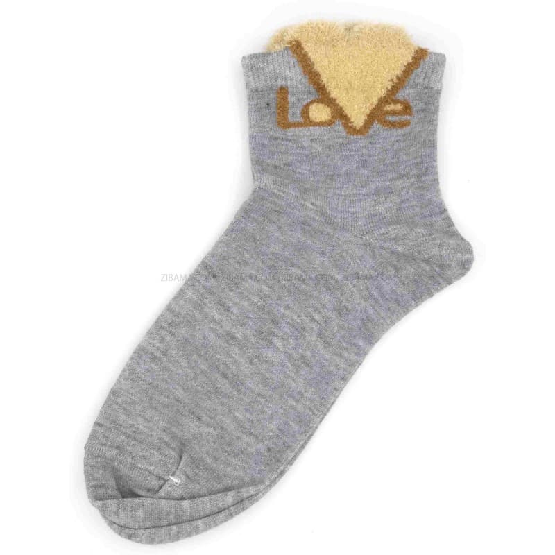جوراب نیم ساق زنانه گلدوزی طرح Love
