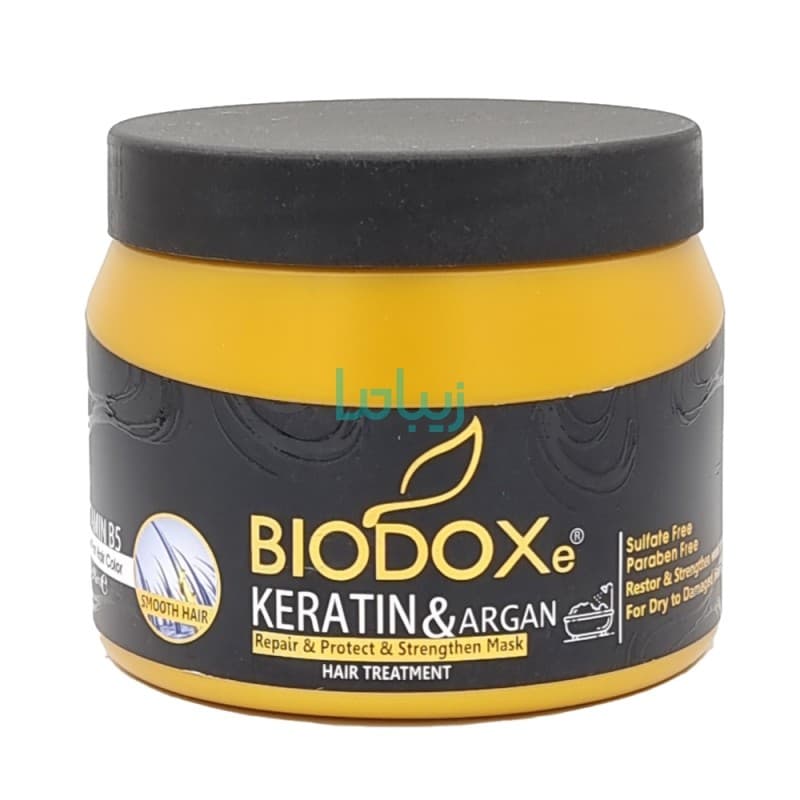 ماسک مو حرفه ای داخل حمام بیوداکس مدل آرگان و کراتین حجم ۵۰۰ میلی لیتر