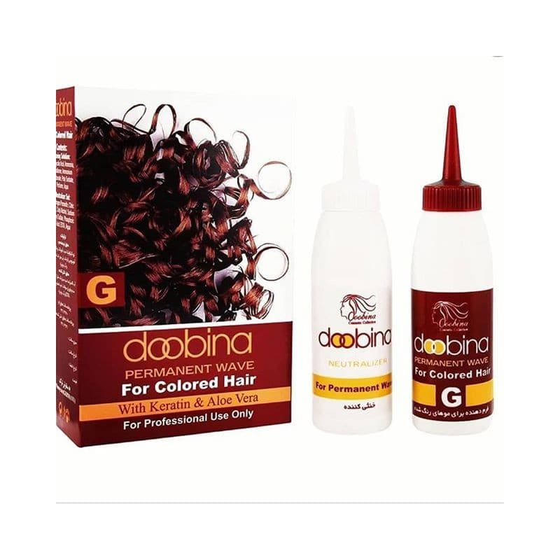 مواد فر مو مخصوص موهای رنگ‌شده دوبینا مدل G حجم 100+100 میل