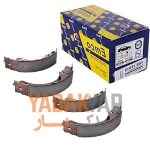 لنت ترمز عقب آبی خودرو پژو 206 تیپ 5 پارس لنت بسته 4 عددی