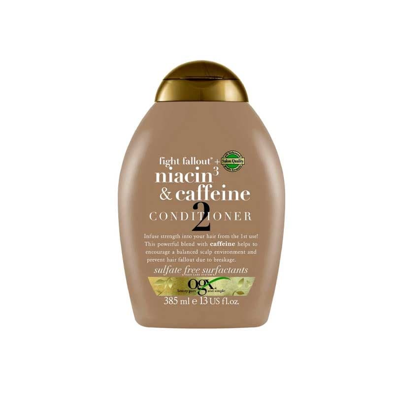 نرم‌کننده مو او جی ایکس مدل Niacin & Caffeine حجم 385 میل