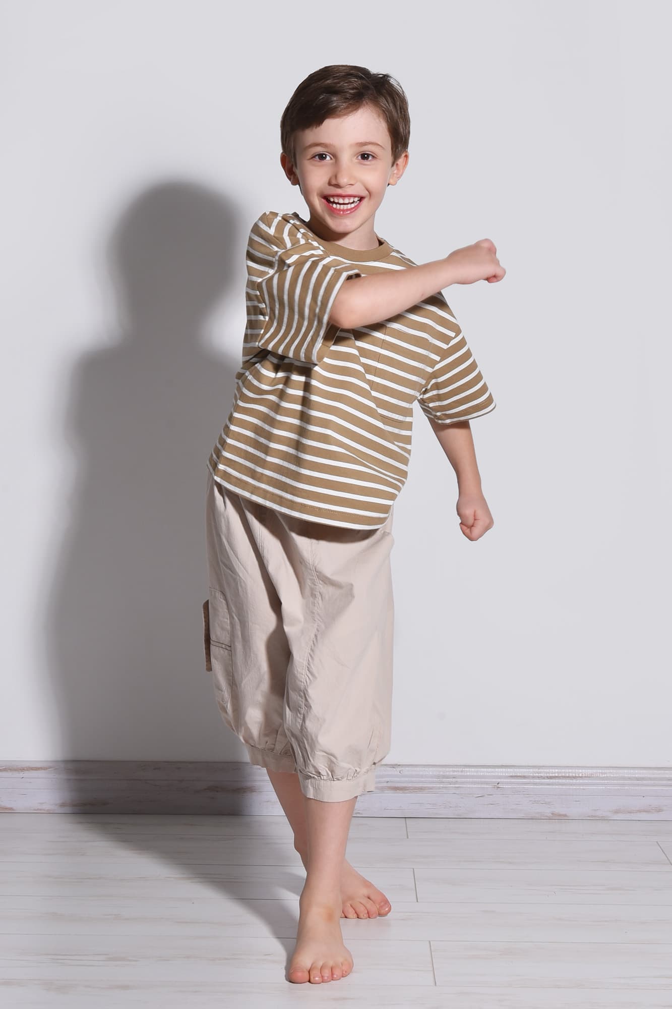 تیشرت آستین کوتاه راه راه