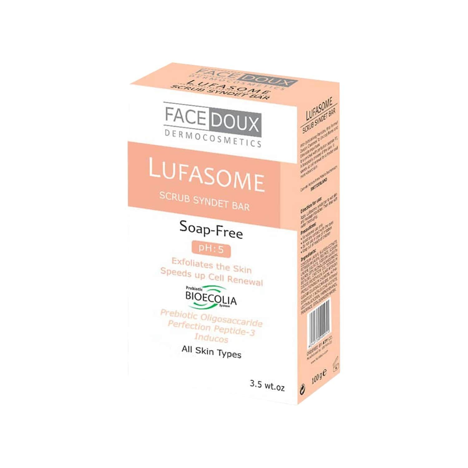 پن اسکراب صورت و بدن فیس دوکس سری لوفازوم مناسب انواع پوست وزن 100 گرم