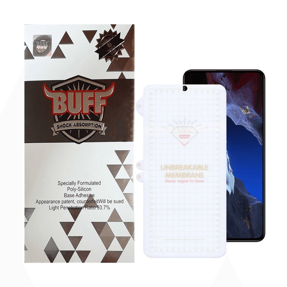 گلس گوشی شیائومی Redmi Note 12 Turbo بوف مدل Hydrogel-G