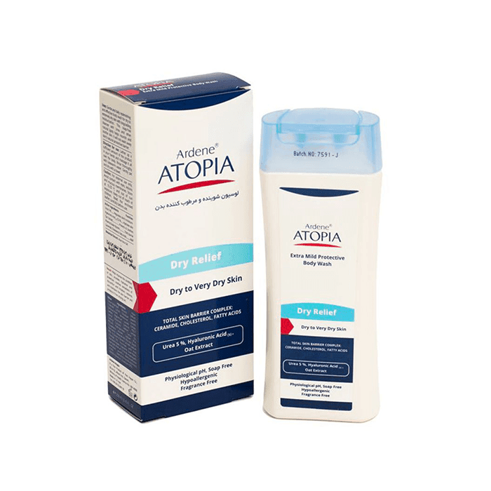 لوسیون شوینده و مرطوب کننده بدن حاوی 5% اوره درای ریلیف Ardene ATOPIA