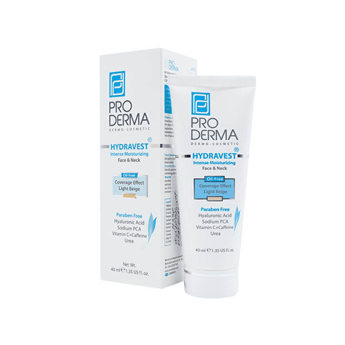 کرم مرطوب کننده قوی رنگی مناسب پوست صورت و گردن PRODERMA
