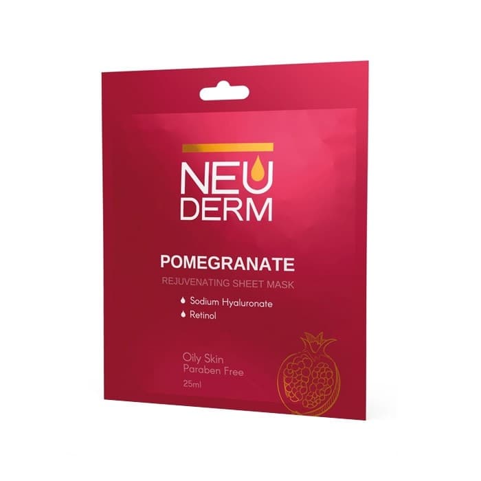 ماسک صورت ورقه ای جوان کننده انار NEUDERM
