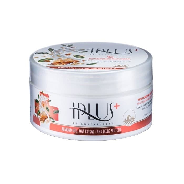 کرم آبرسان IPLUS حاوی روغن بادام و عصاره جوی دوسر 200ml