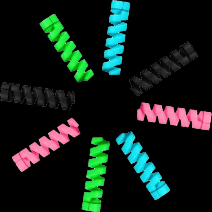 محافظ کابل شارژ سیلیکونی Protector مجموعه 4 عددی