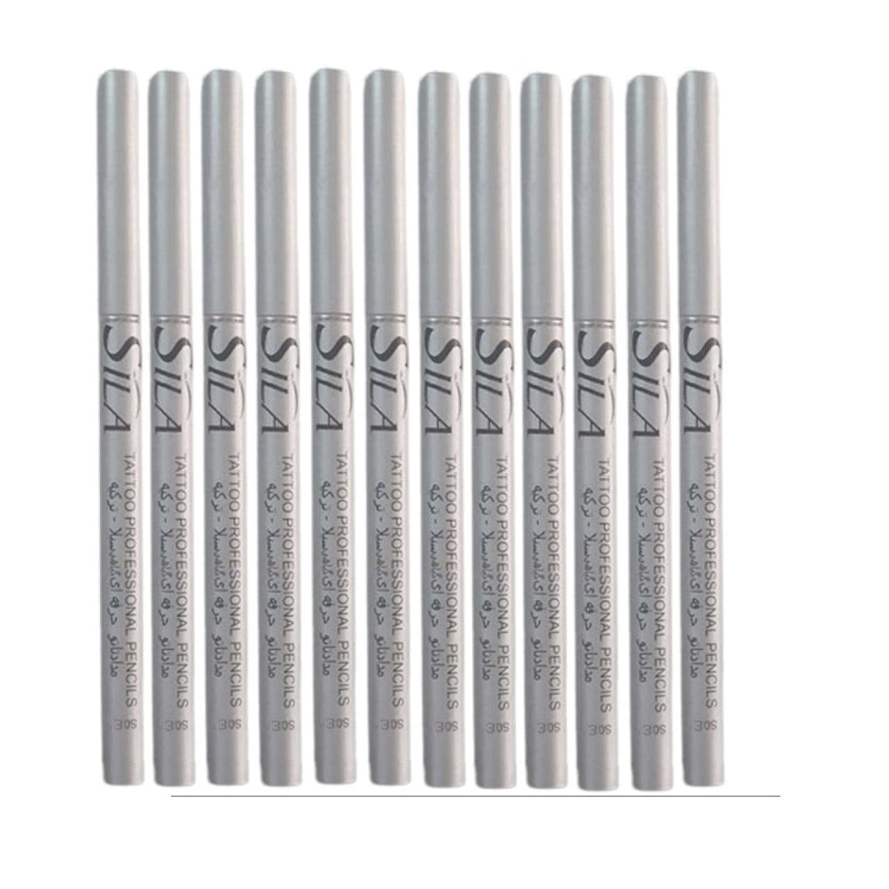 پک 12 عددی مداد ابرو گیاهی سیلا شماره 03