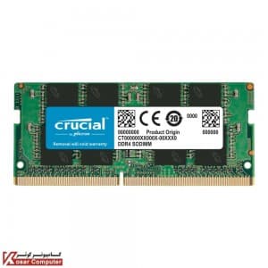 رم لپ تاپ کروشیال 16 گیگابایت تک ماژول DDR4 CL22 باس 3200