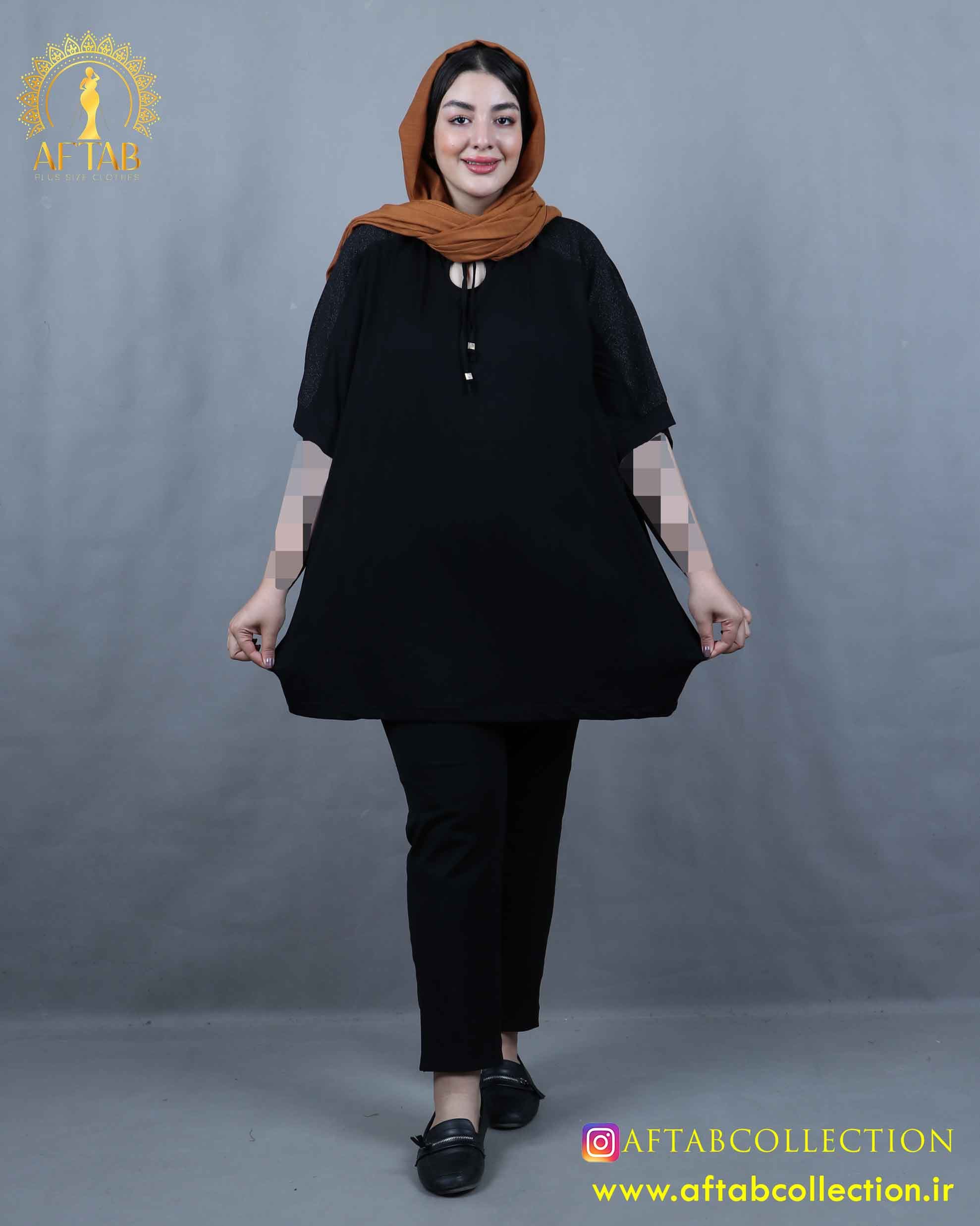 تونیک سرشانه لمه سایزبزرگ 5913