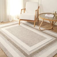 فرش کاشمیر میرلا اسکاندیناوی 230×160 سانتی بژ