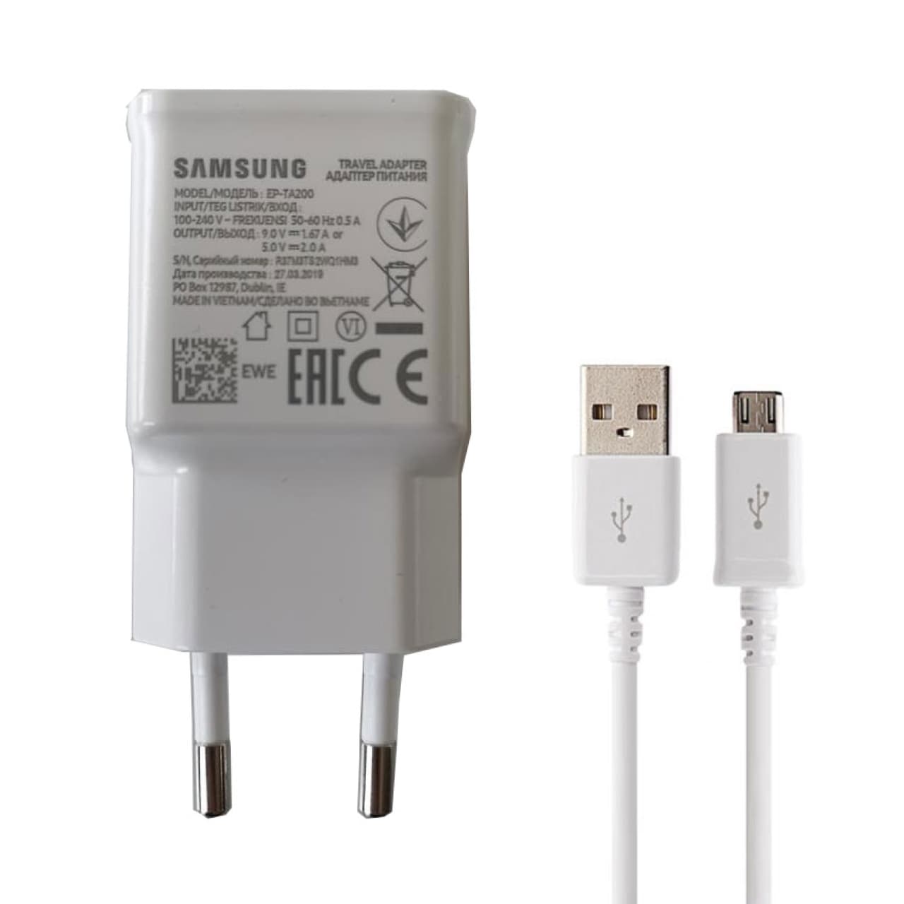 شارژر دیواری 15 وات فست تک پورت سامسونگ مدل EP-TA200