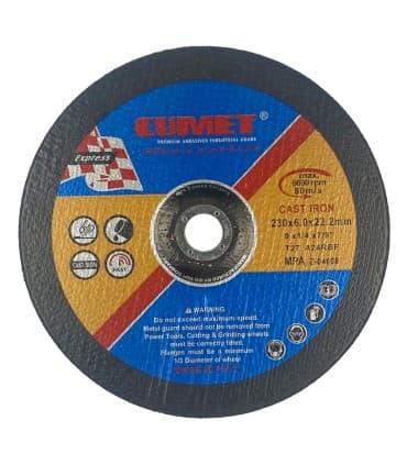 صفحه سنگ ساب چدن CUMET سایز 22.2*6.0*230