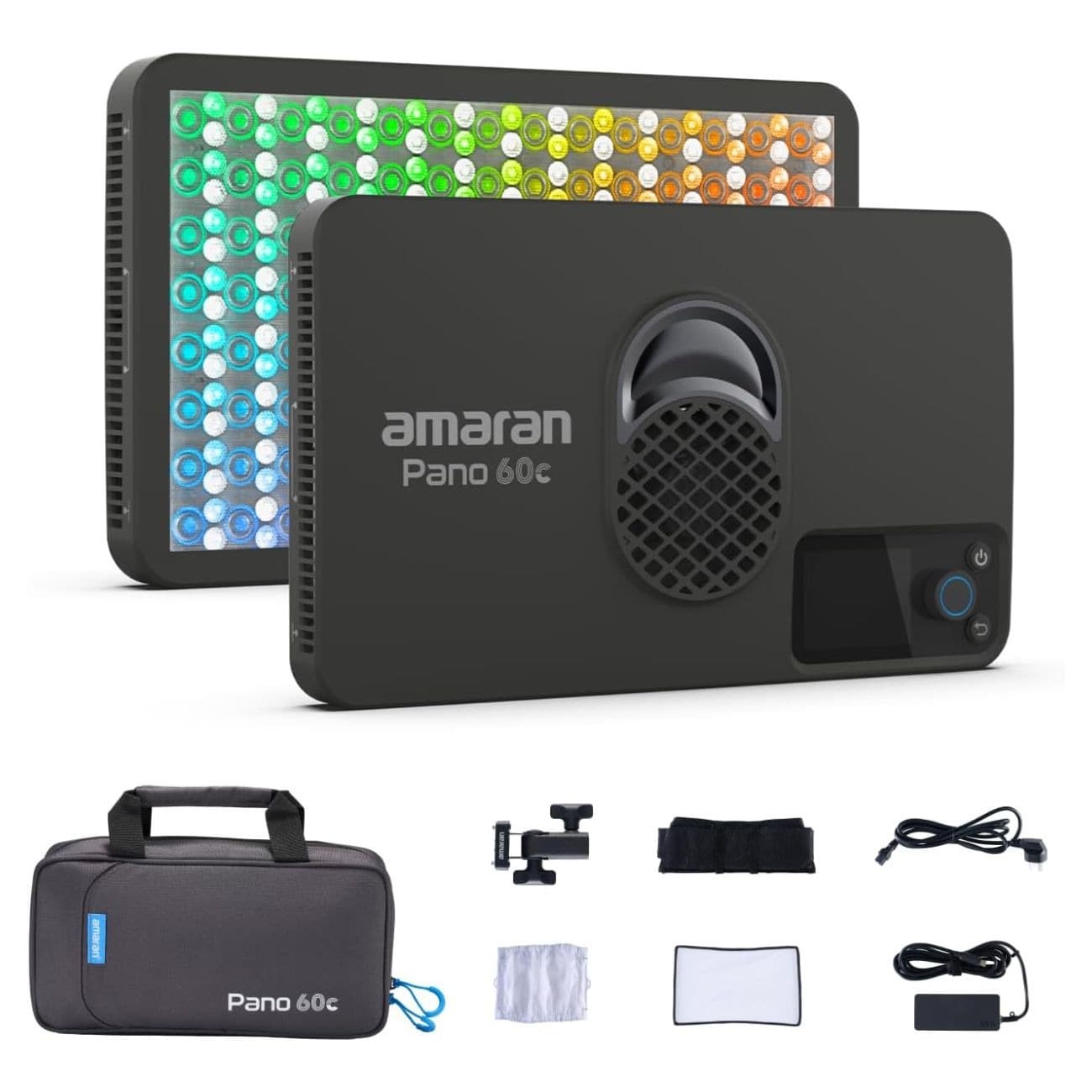 کیت نور پنلی ار جی بی آماران Amaran Pano 60c RGBWW 60W Panel Light Kit
