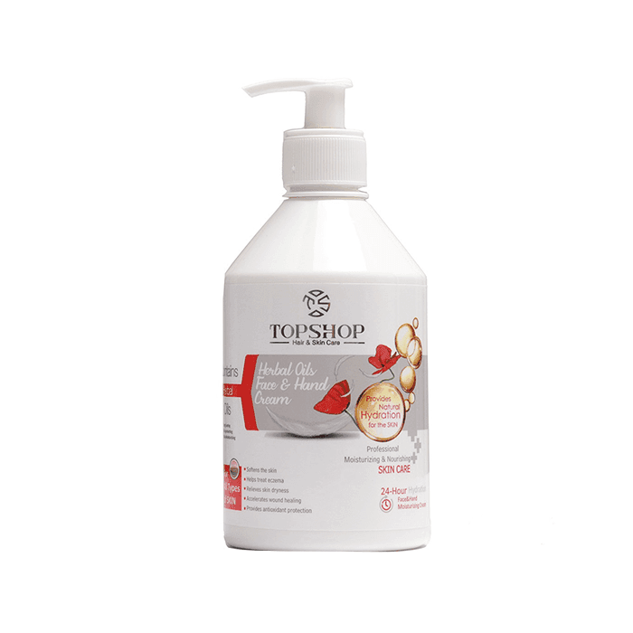 کرم مرطوب کننده حاوی روغن ‌های گیاهی TOPSHOP 500ml