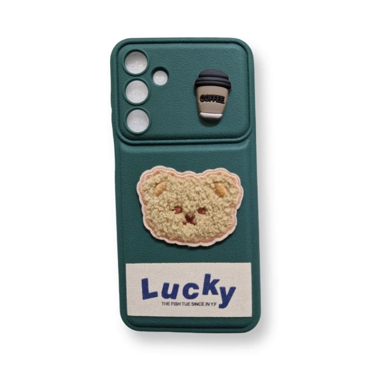 کاور ژله ای Lucky عروسکی محافظ لنزدار مناسب برای گوشی موبایل سامسونگ Galaxy A55