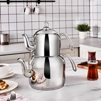 کتری قوری کاراجا Deren Devrilmez نقره ای