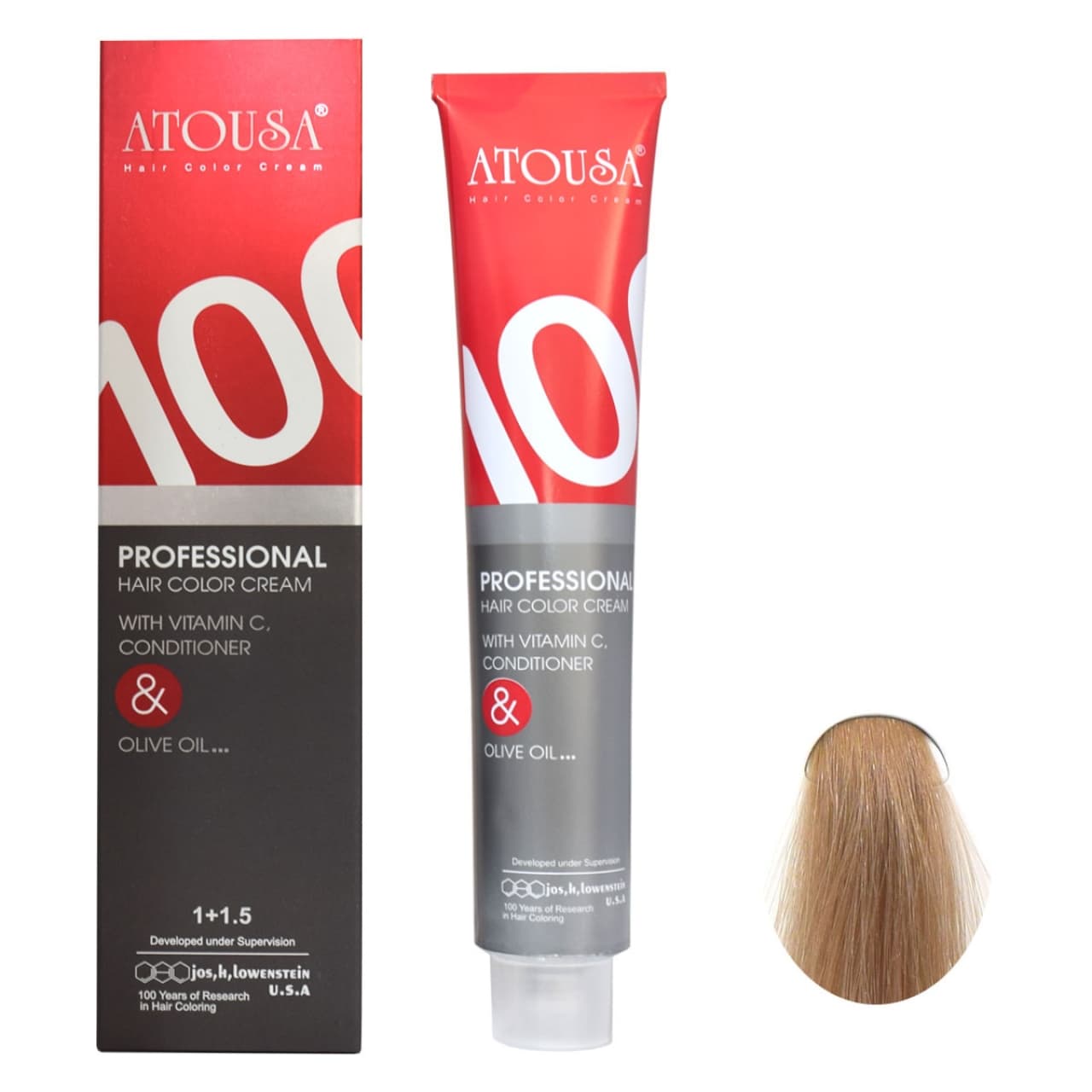 رنگ مو آتوسا شماره 8/71 حجم 100 میلی لیتر رنگ کاراملی