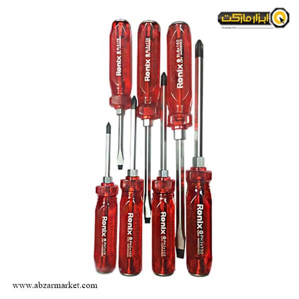 ست پیچ گوشتی ضربه خور رونیکس 7 عددی مدل RH-2906
