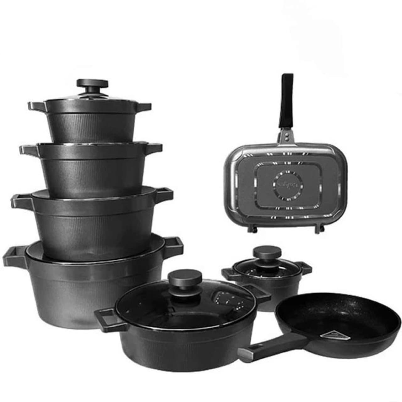 سرویس قابلمه چدن یونیک مدل دیاموند y5980