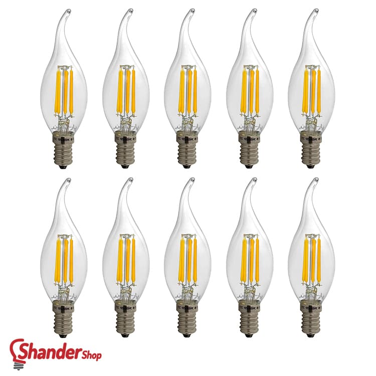 لامپ اشکی 4 وات فیلامنتی پارس اروند | بسته 10 عددی