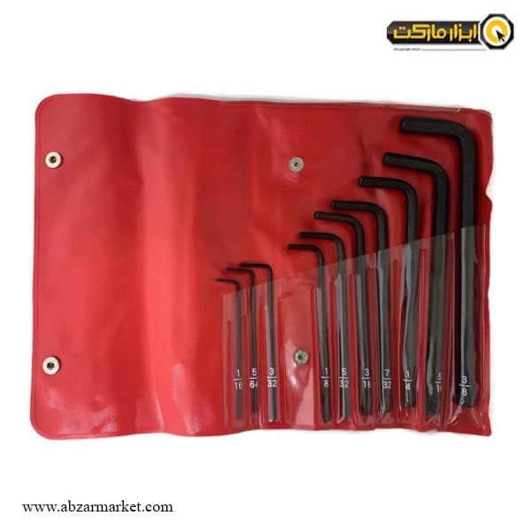 ست آچار آلن شش گوش ایت بلند اینچی 10 عددی مدل 008-2