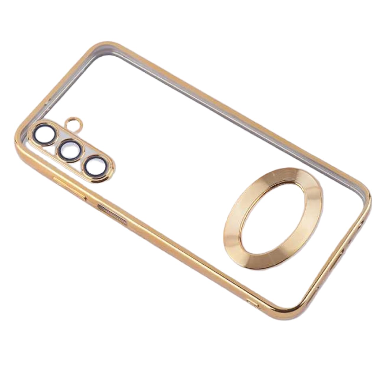 کاور مدل شفاف محافظ لنزدار دور براق مناسب برای گوشی سامسونگ Samsung Galaxy A25