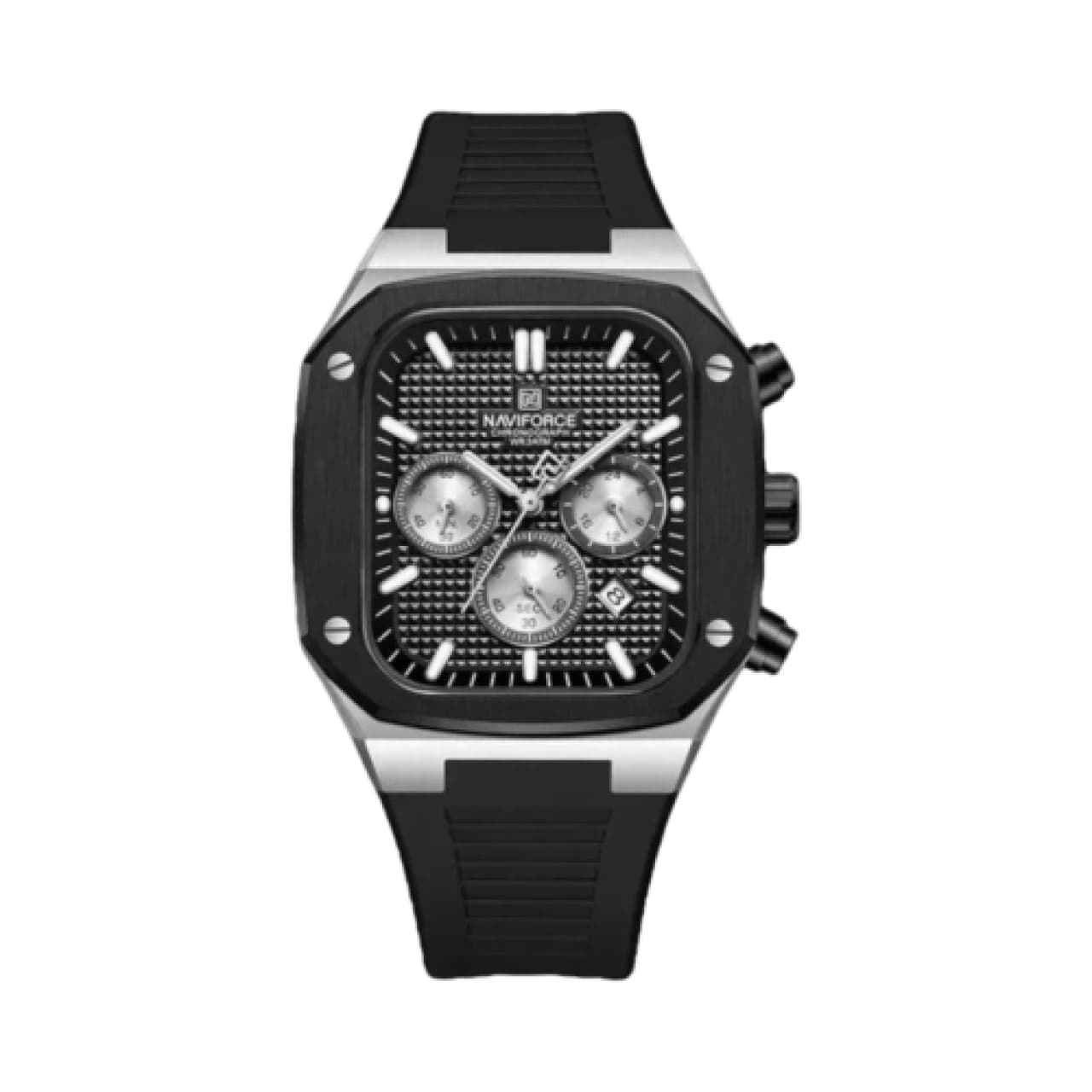 ساعت مچی عقربه‌ای کوارتز مردانه نیوی فورس مدل سه موتوره تقویم دار کرنوگراف کد B80-SR