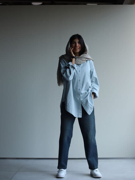 شومیز کتان C.6885 NGH