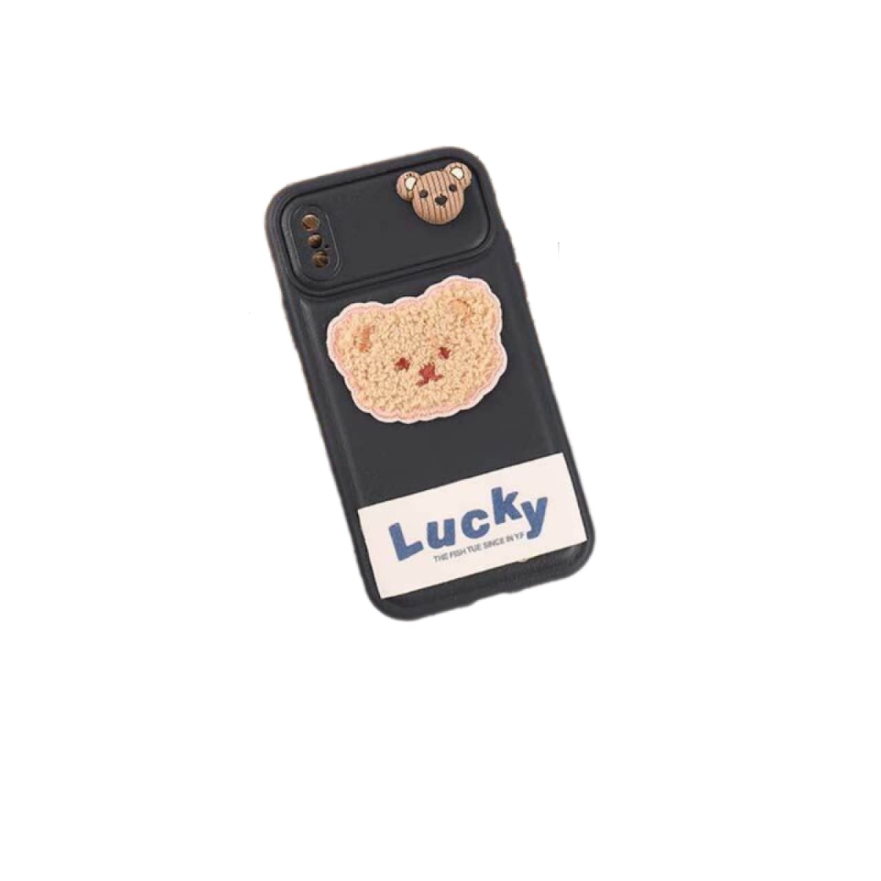کاور ژله ای Lucky عروسکی محافظ لنزدار مناسب برای گوشی موبایل آیفون X / XS