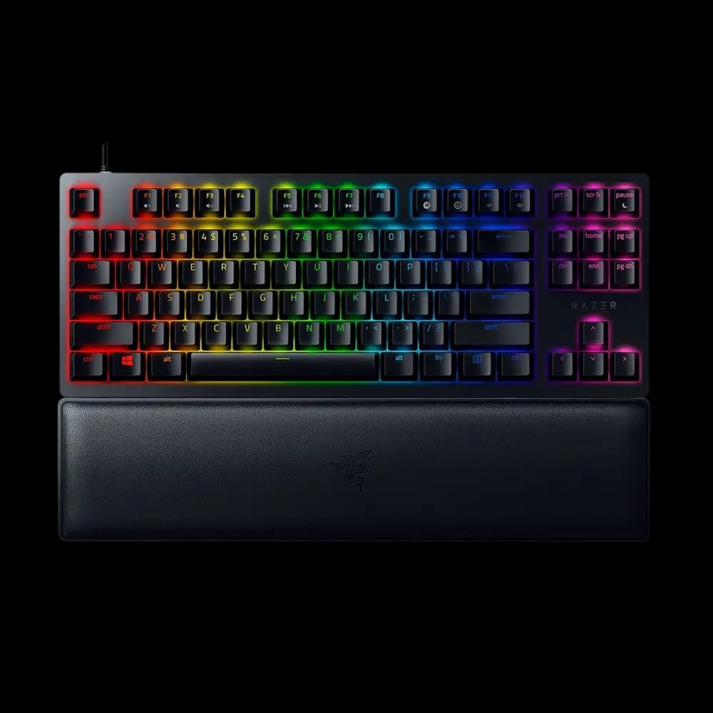 کيبورد گیمینگ ريزر مدل (Purple Switch) RAZER HUNTSMAN V2 TENKEYLESS