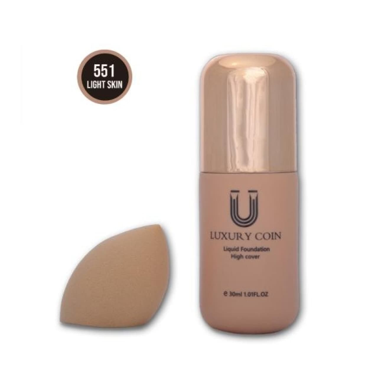 کرم پودر لاکچری کوین ۵۵۱ به همراه پد حجم 30 میل