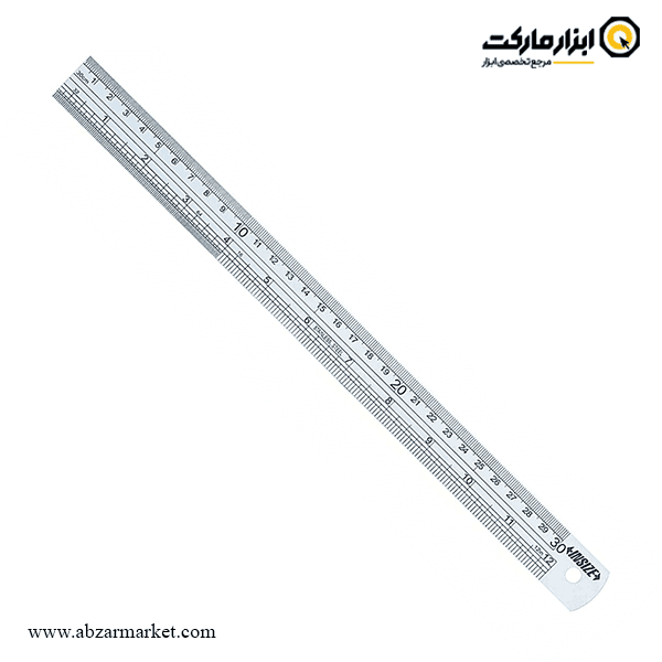 خط کش فلزی اینسایز 30 سانتی متر پهن مدل 3001-7110