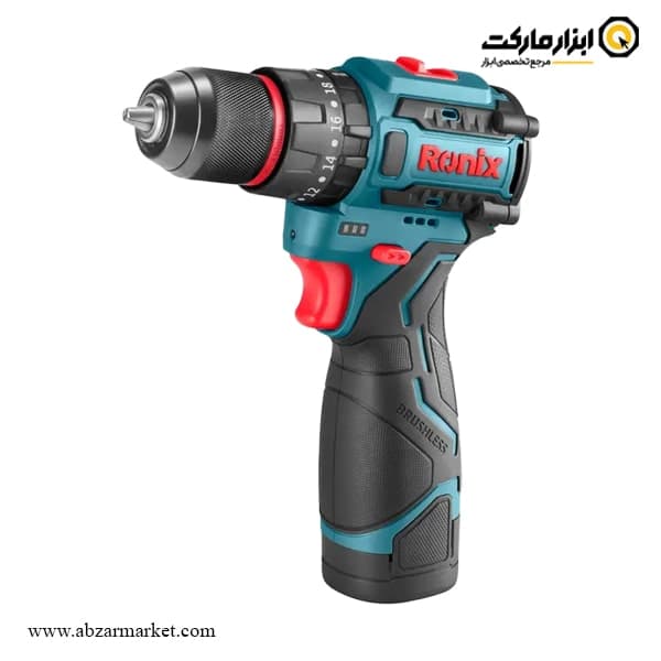 دریل شارژی چکشی رونیکس براشلس لیتیوم 16 ولت مدل 8661