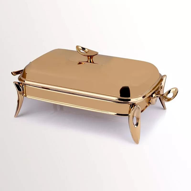 سوفله مستطیل متوسط تک استیل مدل لوپ (رزگلد)