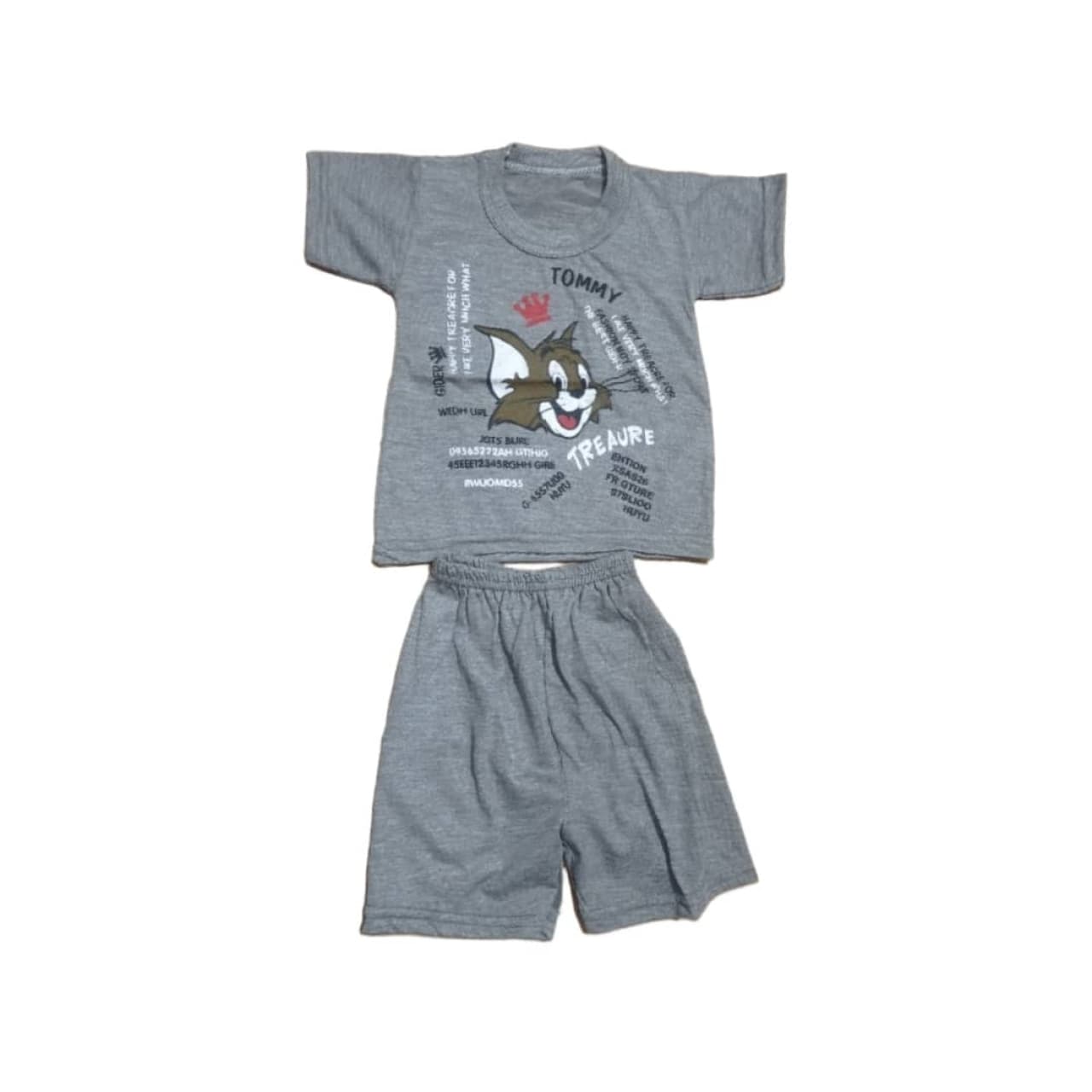 تاپ و شلوارک پسرانه طرح تام کد 09