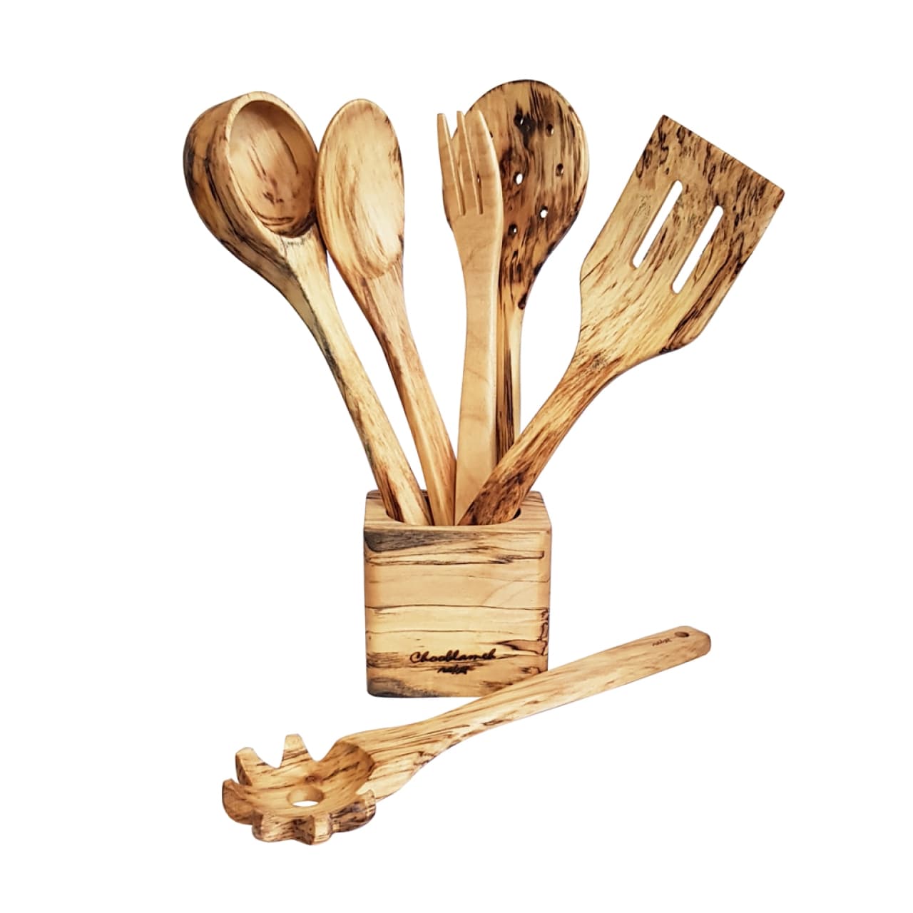 ست ابزار آشپزخانه چوبی 7 پارچه افرا