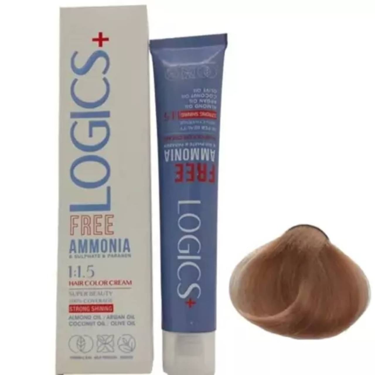 رنگ مو لوجیکس شماره 8.0 رنگ بلوند روشن حجم 100 میلی لیتر