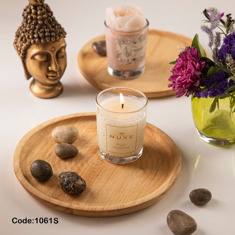 پیش دستی گرد جفتی چوبی کد1061S