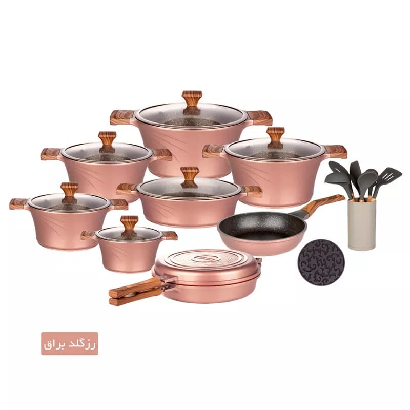 سرویس قابلمه تیتانیوم کاندید مدل سزار (23 پارچه)