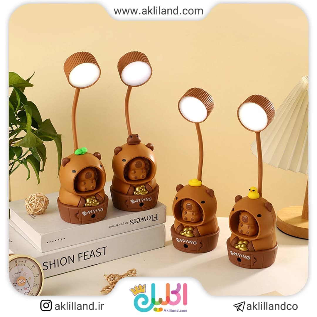 چراغ مطالعه و مداد تراش سگ آبی