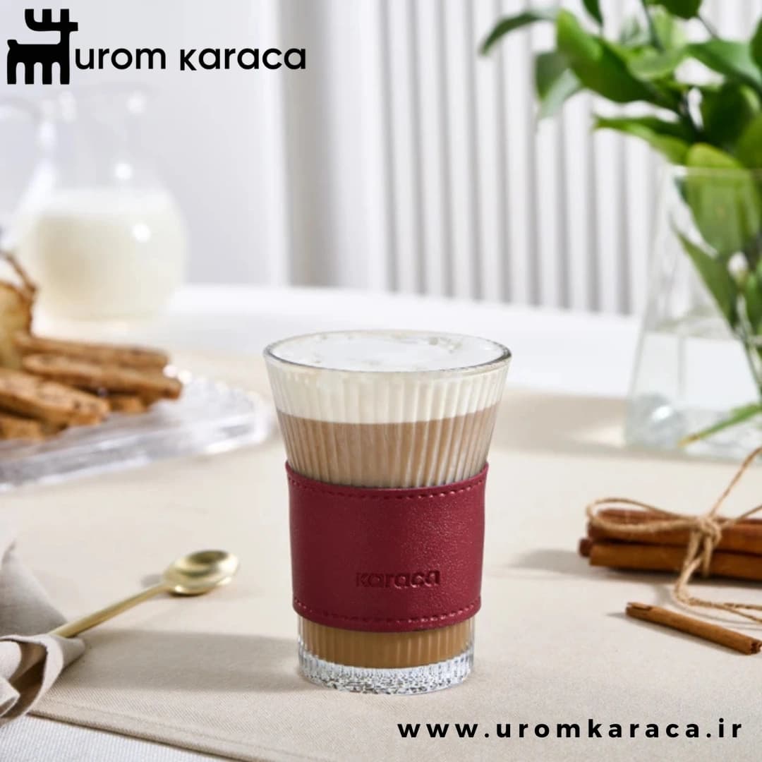 لیوان کاراجا Leather Cool Touch حجم ۲۱۰ میلی قرمز